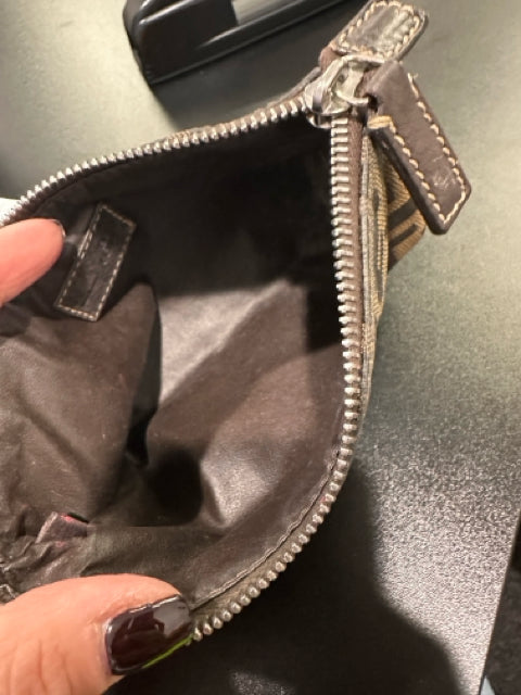 Fendi Fabric Pochette FF Monogram