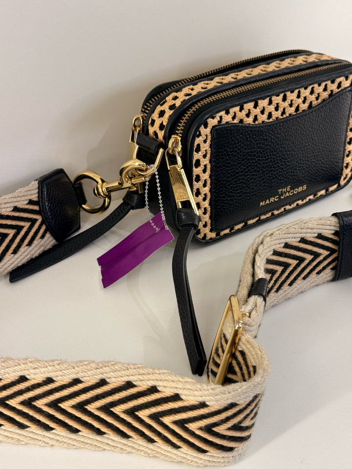 Marc Jacobs Black/Beige Leather Cross Body Bag