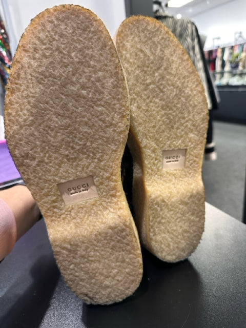 Gucci Boots Sz 39 Ankle GG Wool  Hooper Shoes