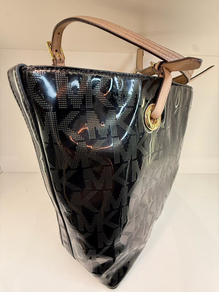Michael Kors Allover Embossed MK LogoTote Bag