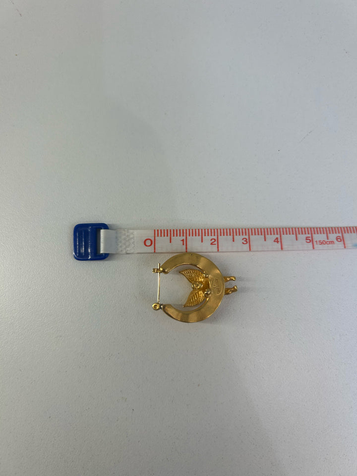 Vintage Givenchy Pierced Cherub Earrings