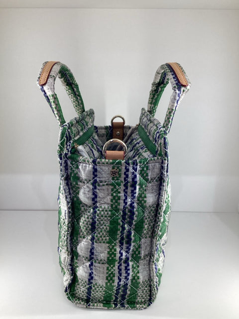 NWT Mz Wallace quilted tote plaid design w/dustbag Cross Body Bag.