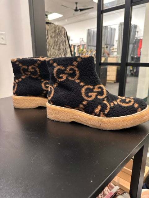 Gucci Boots Sz 39 Ankle GG Wool  Hooper Shoes