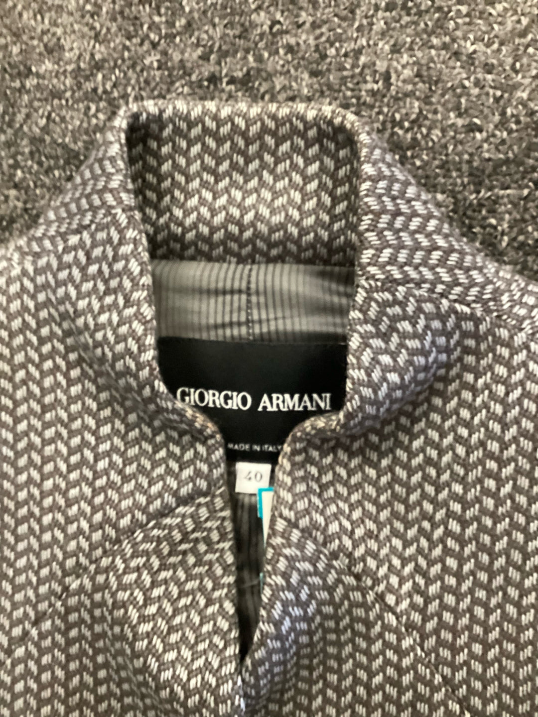 Giorgio Armani Peblem Back Blazer Jacket Size 8