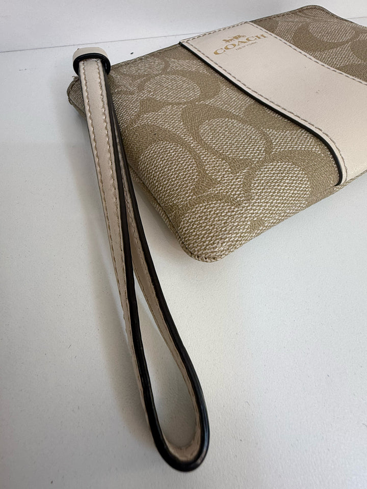 Coach CC Monogram Wristlet