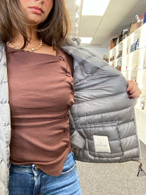 Moncler Grey Sz 4 Puffer Jacket