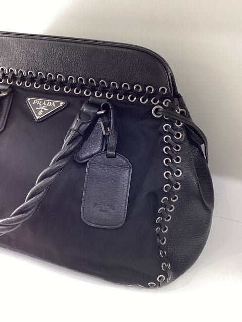Prada Large Shoulder Bag Nylon Black