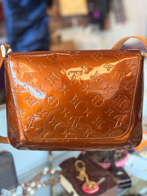 Louis Vuitton LV bronze square shoulder bag Designer