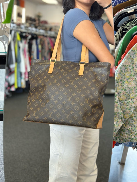 Louis Vuitton Cabas Mezzo Zip Top Monogram Totes Bags