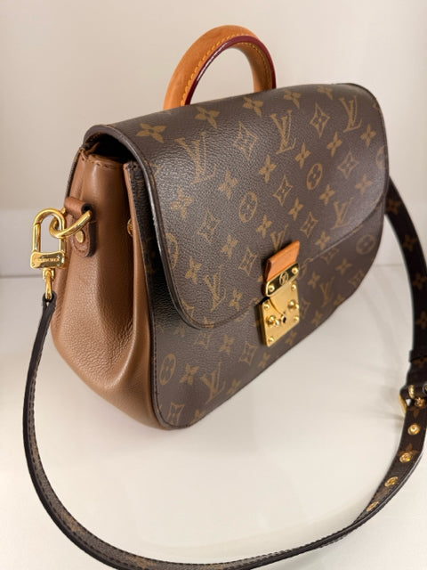 Pre Owned Louis Vuitton Monogram Eden PM Brown Handbag w/ Dustbag.
