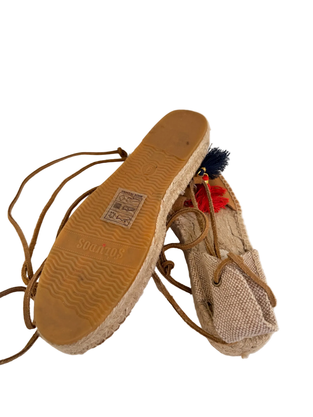 Soludos Sz 9 Tan Espadrilles Shoes