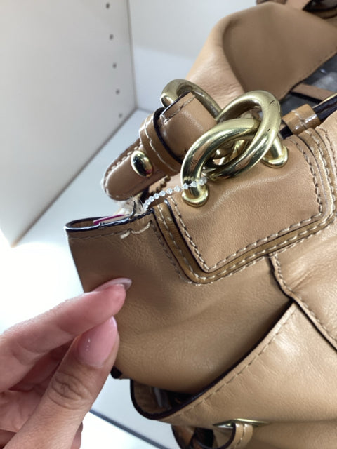 Pre Owned Coach Tan Soft Leather Tote