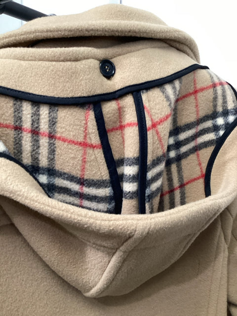 Burberry Sz 8 Tan Coat w/ Wool Novacheck Jacket Designer
