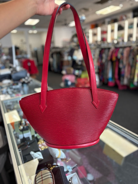 Louis Vuitton Leather Red Saint Jacques PM Bag