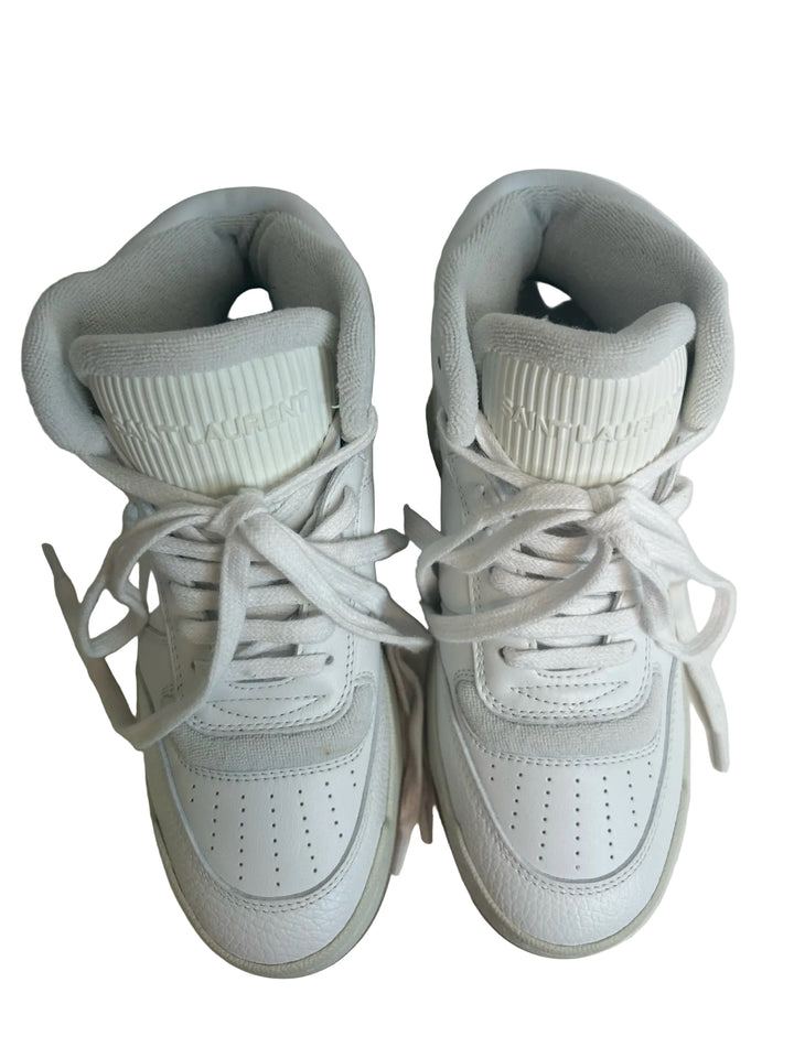 NIB Yves Saint Laurent High Top Sneakers Shoe Sz 36