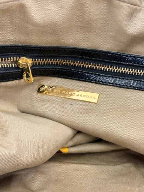 Marc Jacobs Top handle Black Patent Leather with gold hardware Satchel Bag