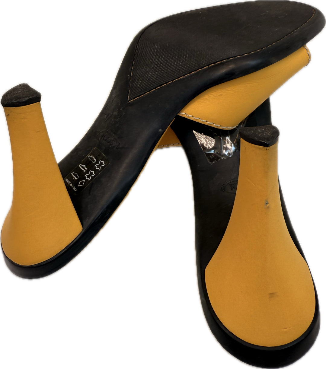 Tod's Marigold Leather Shoes Sz 38.5