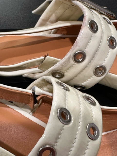 Ganni Sz 37 Off White Shoes w/ Buckles