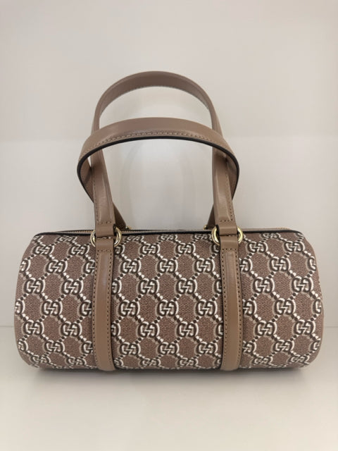 NWT Gucci GG Shadow Boston Canvas & Leather Crossbody Strap