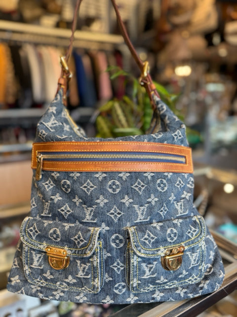 Louis Vuitton Denim Monogram Baggy GM