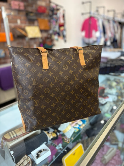 Louis Vuitton Cabas Mezzo Zip Top Monogram Totes Bags