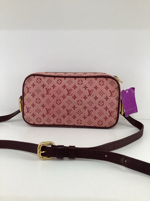 Pre Owned Louis Vuitton Juliet Cloth Canvas Monogram Crossbody TH0042 Designer Bag