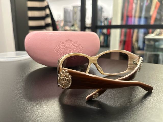 Juicy Couture Light Brown Sunglasses w/ case/cloth