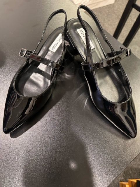 Steve Madden Sz 9 Black Slingbacks Shoes