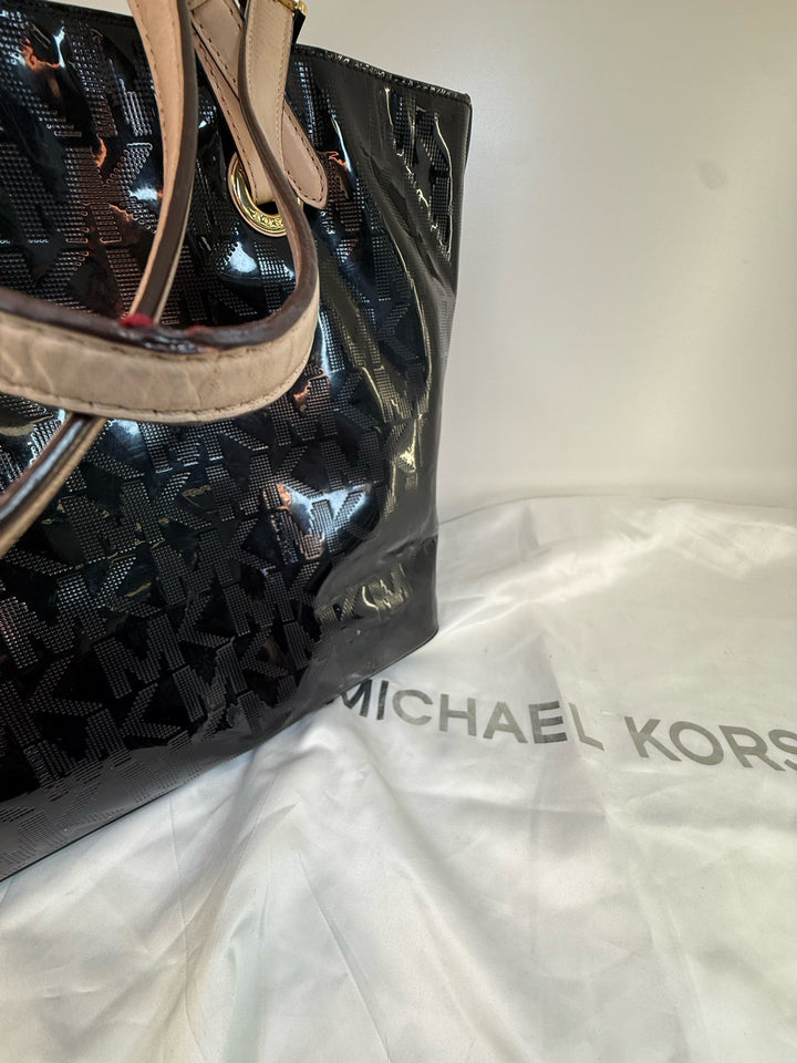 Michael Kors Allover Embossed MK LogoTote Bag