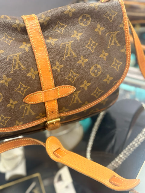 Louis Vuitton Vintage Saumur Crossbody Designer Bag