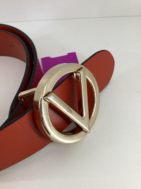 Pre Owned Mario Valentino S, LEATHER, TERRACOTTA Belt