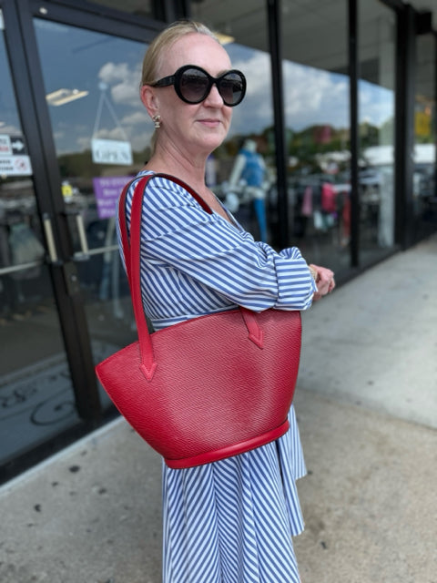 Louis Vuitton Leather Red Saint Jacques PM Bag