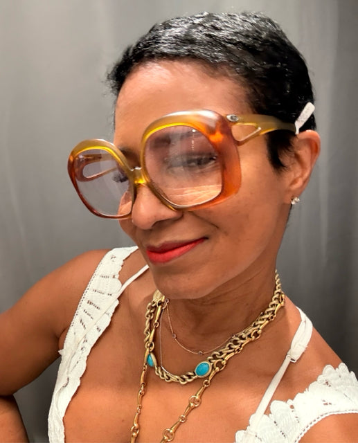 Vintage Christian Dior Sqaure Shape Prescription Eyeglasses