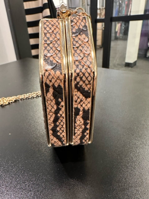 BCBG Max Azria Snake Print Clutch