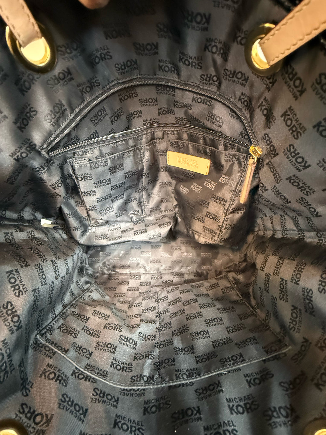 Michael Kors Allover Embossed MK LogoTote Bag