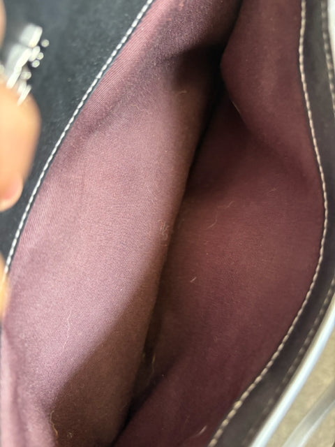 Coach Satchel Leather 2 Handle Hand Bag