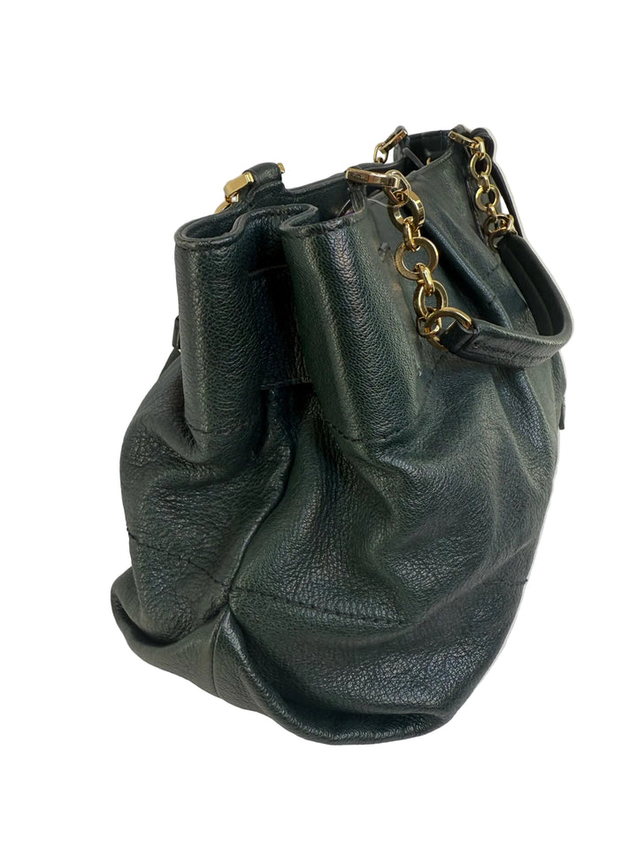 Salvatore Ferragamo Florence Double Handle w Crossbody Strap Designer Bag