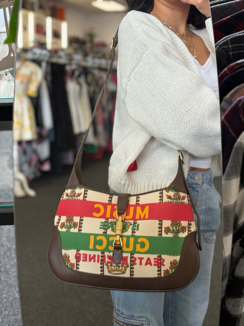 Gucci 100 centennial Music Medium Jackie Hobo Shoulder Bags