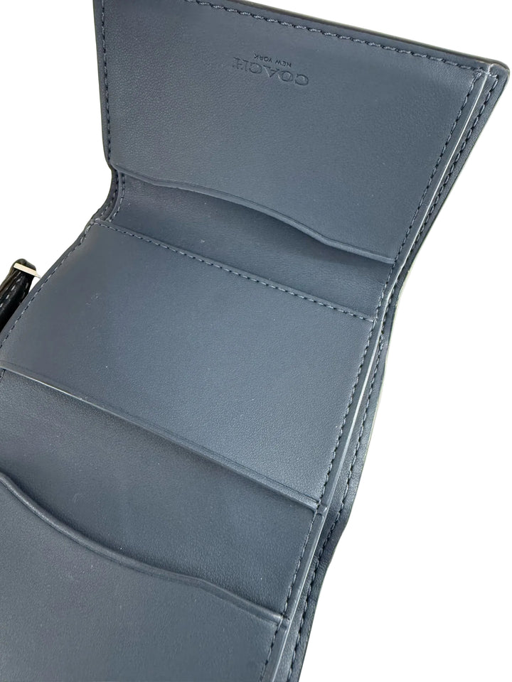 Coach Mico Blue Wallet