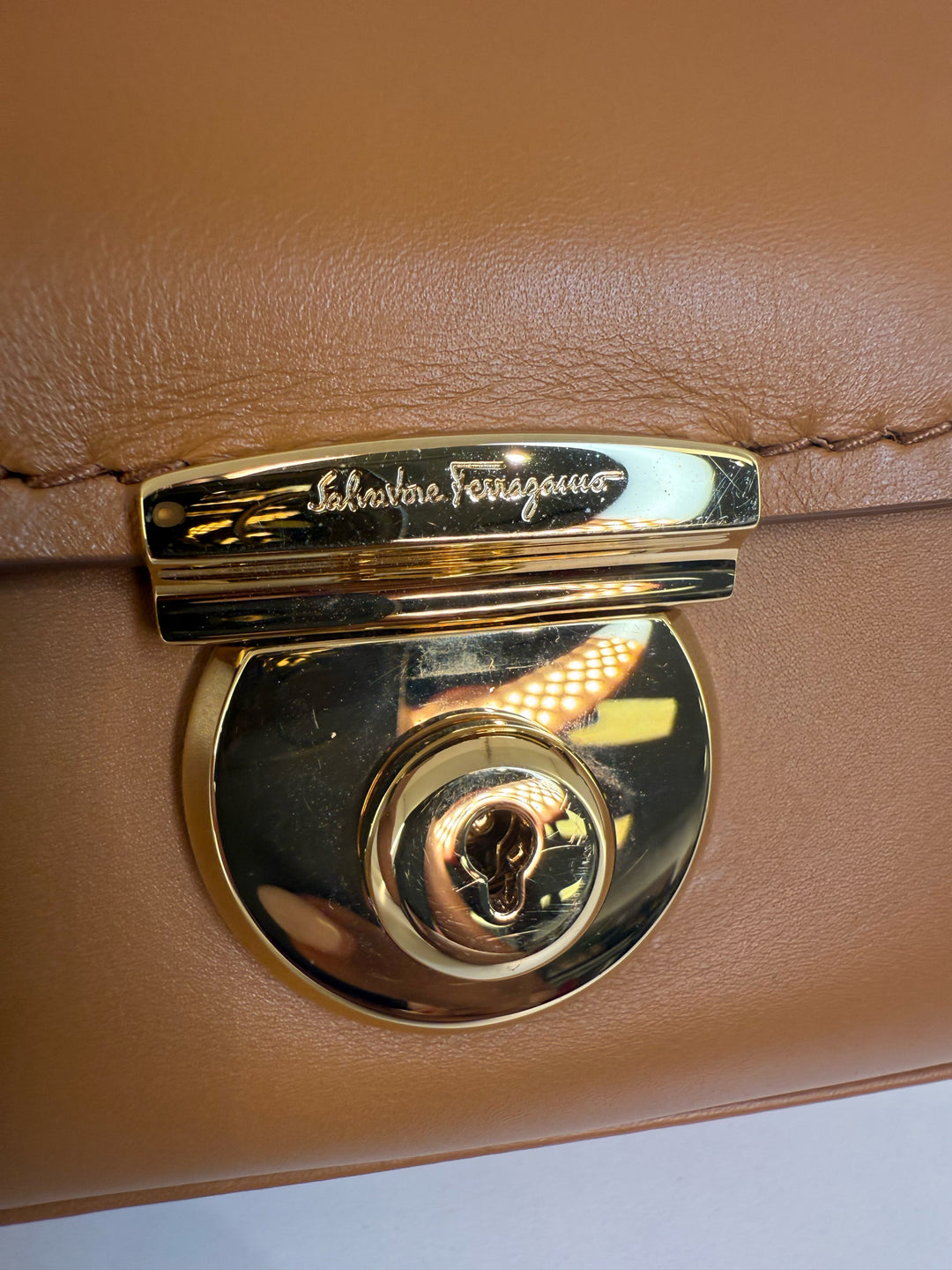 Salvatore Ferragamo Mini Fiamma Crossbody Designer Bag