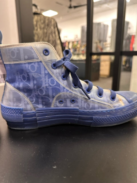 Dior Sneakers Sz 37 Blue High Top Shoes