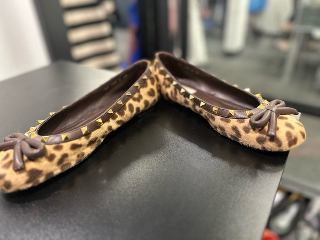 Valentino Garavani Sz 39 Leopard Flat Shoes