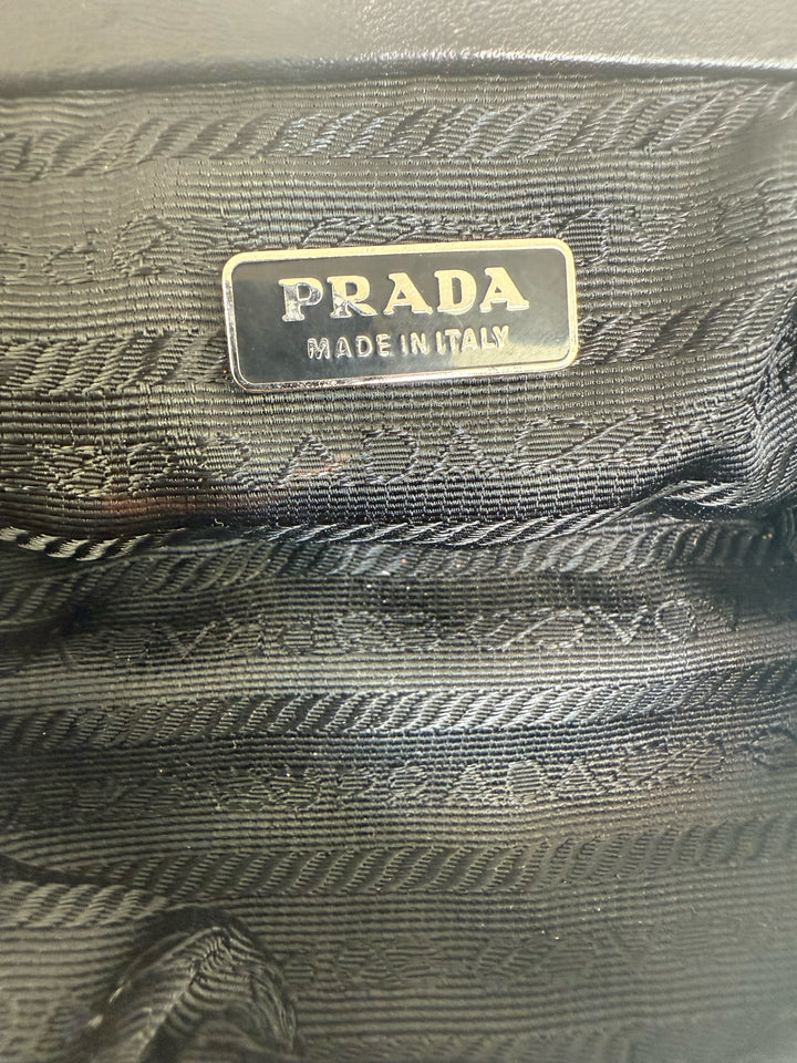 Prada Full Set Mini Kiss Lock Crossbody Designer Bag