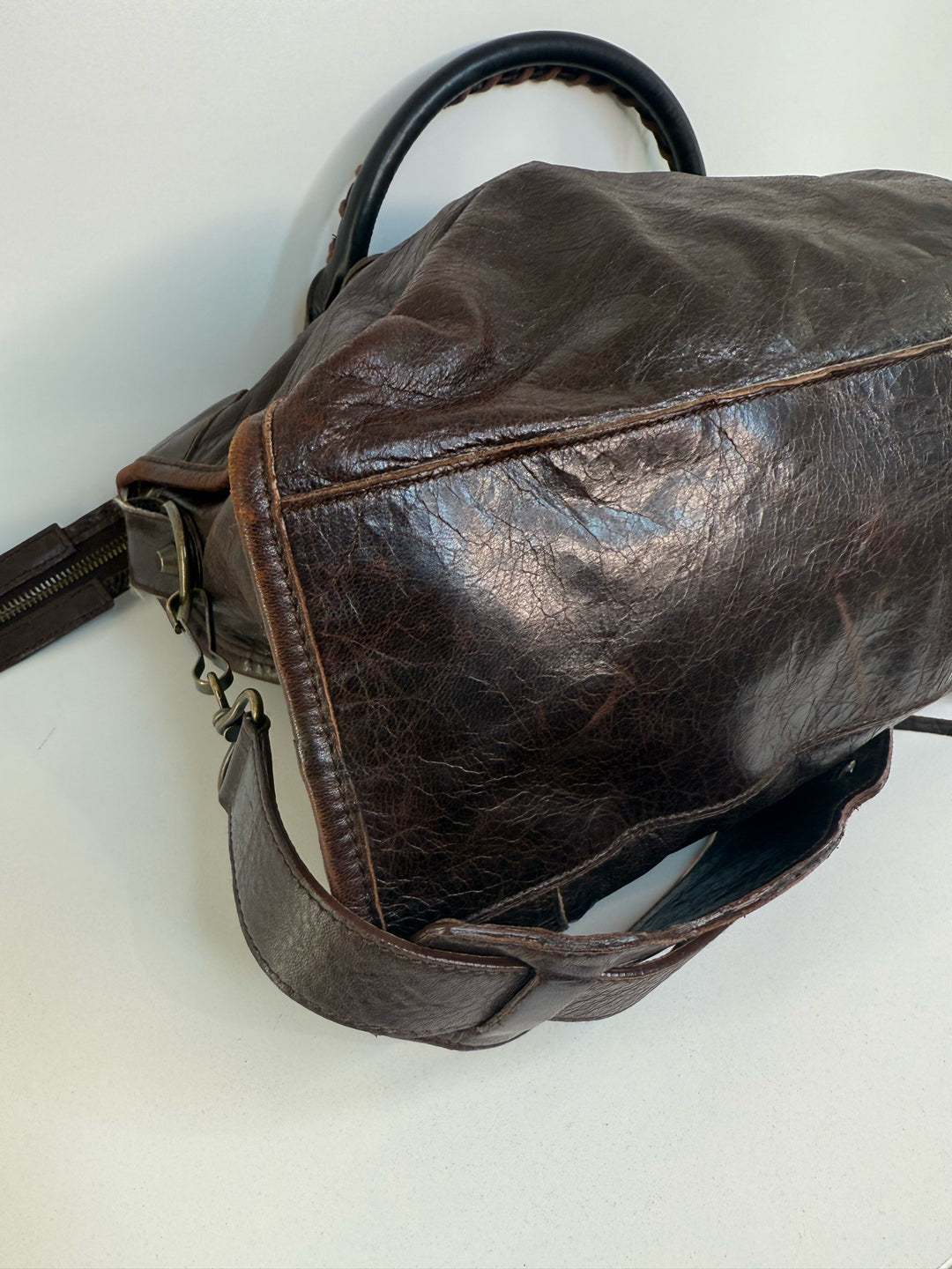 Balenciaga Distressed Leather Classic City with Dustbag Bag