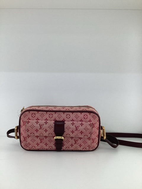 Pre Owned Louis Vuitton Juliet Cloth Canvas Monogram Crossbody TH0042 Designer Bag