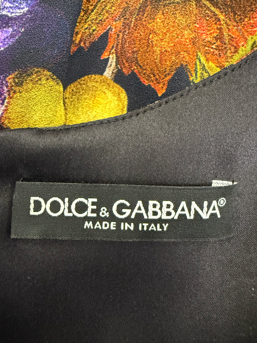 Dolce & Gabana Grap Prinr Dress Size 44