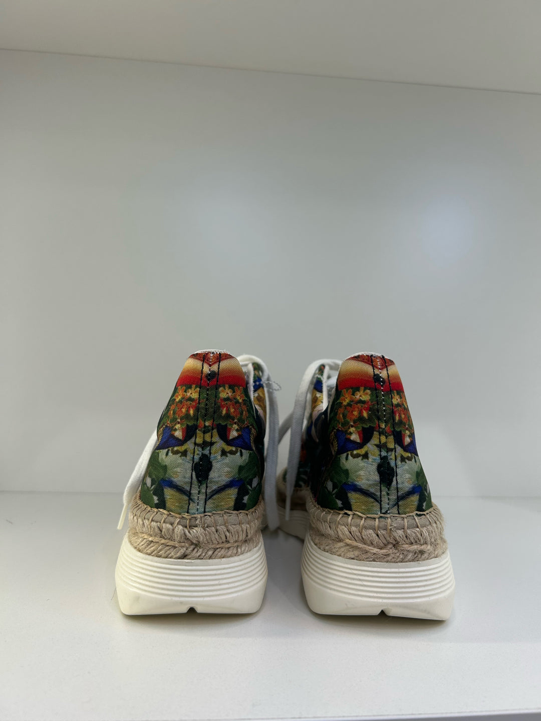 AZURA Tropical bird print w Espadrille Sneakers