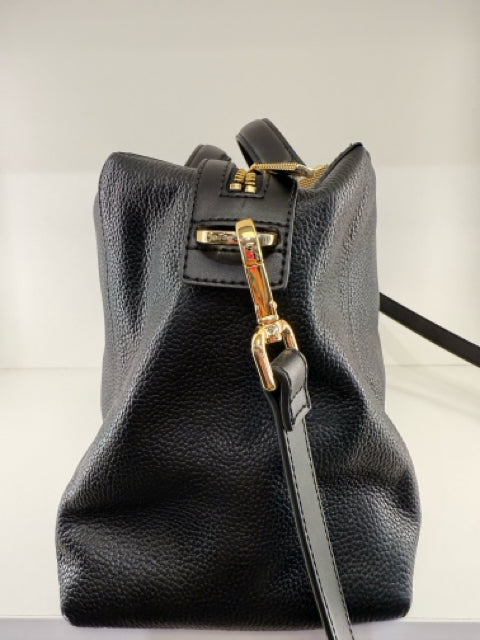 Pre Owned Ted Baker Black Pebbled Leather Tote w/ Strap & Dustbag