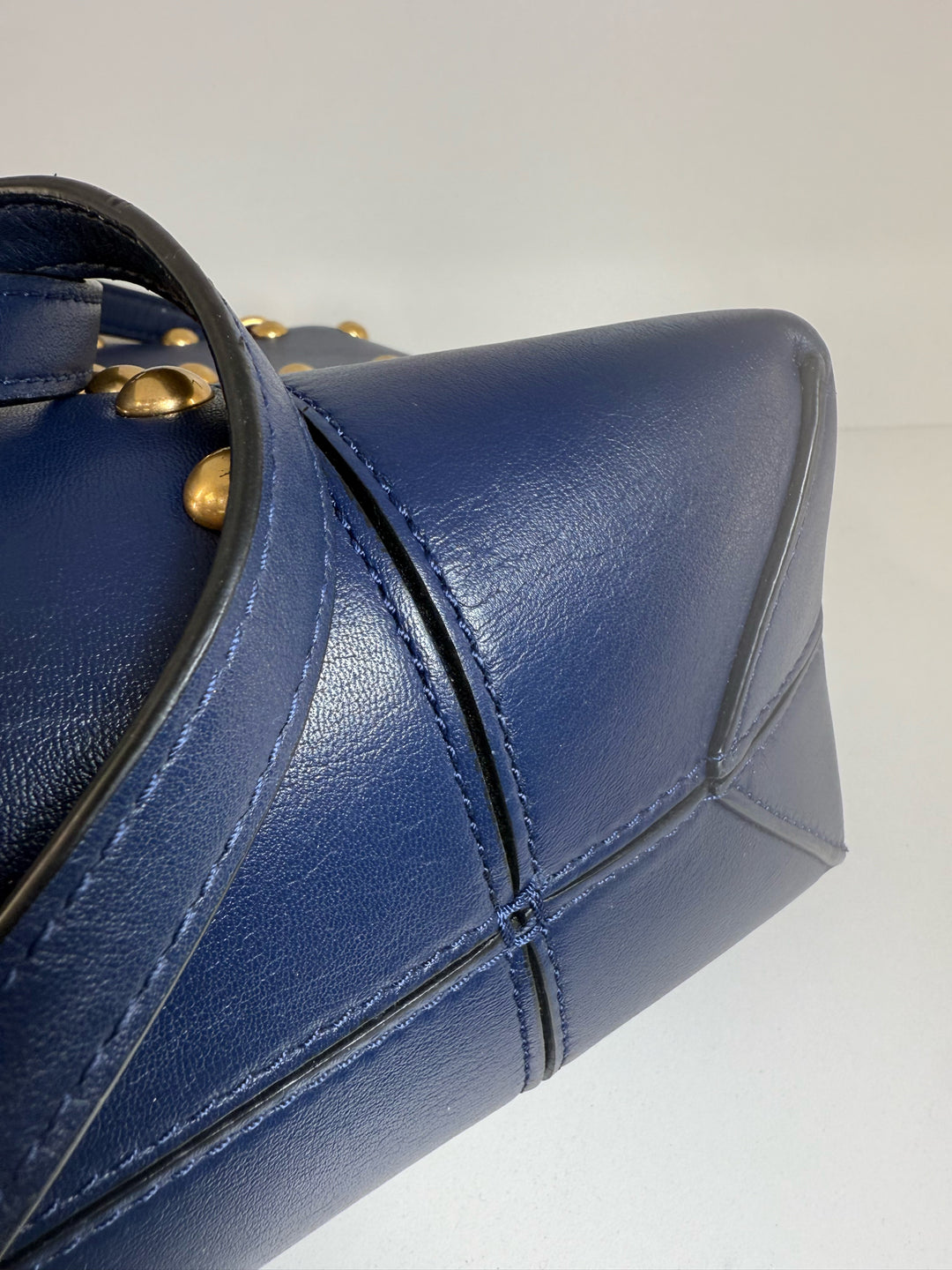 Tory Burch Leather T Studded Mini Tote w Crossbody Strap