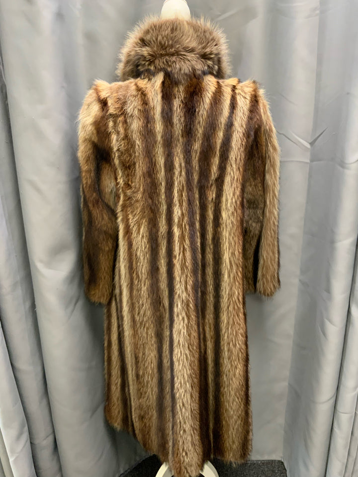 Vintage Revillion Long Racoon Fur Coat S/M